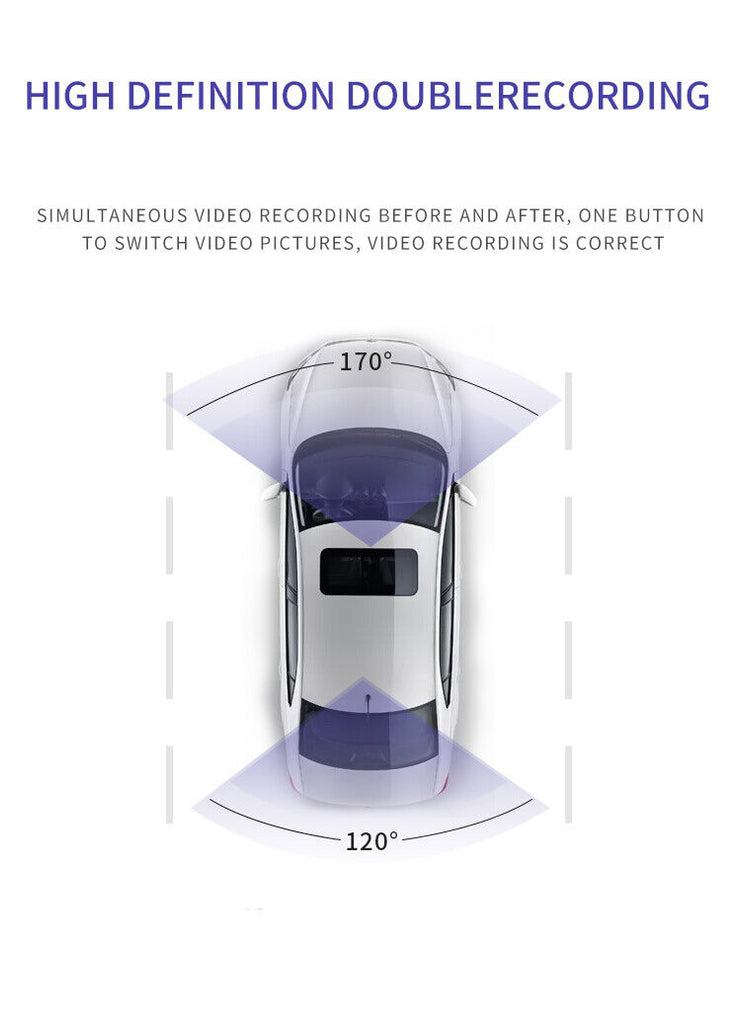 Dual Lens Car DVR Dash Cam