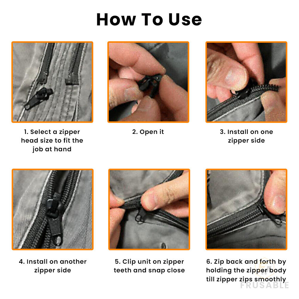 Zipper Replacement (6 Pack)