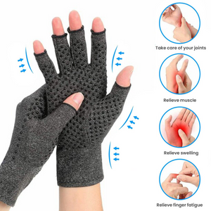 1 PAIR Copper Arthritis Compression Gloves