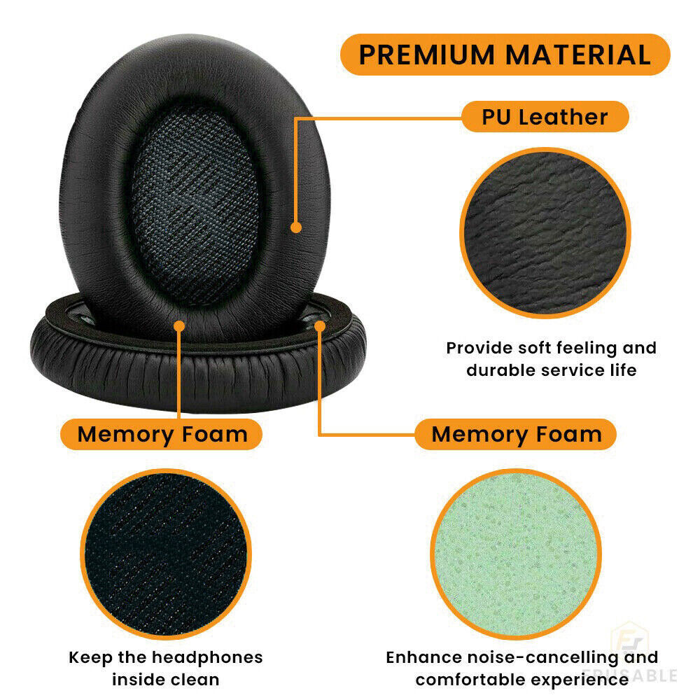 Ear Pad Cushion Replacement For Bose Quiet Comfort QC35 QC35II