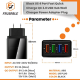 4 Port Fast Charger