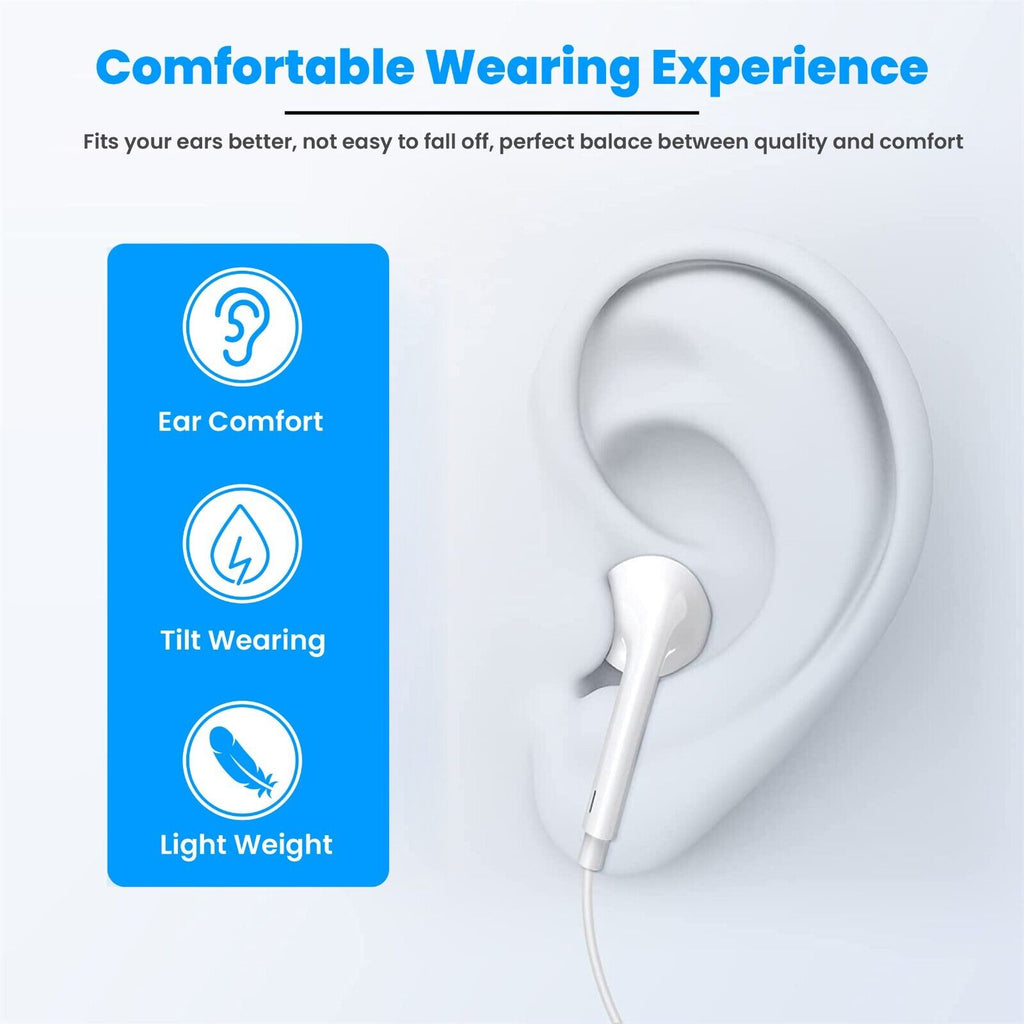 For iPhone 7 8 Plus X XS MAX 11 12 13 14 Wired Headphones
