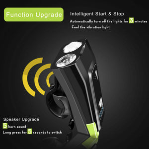 LED Bicycle Headlight With Horn